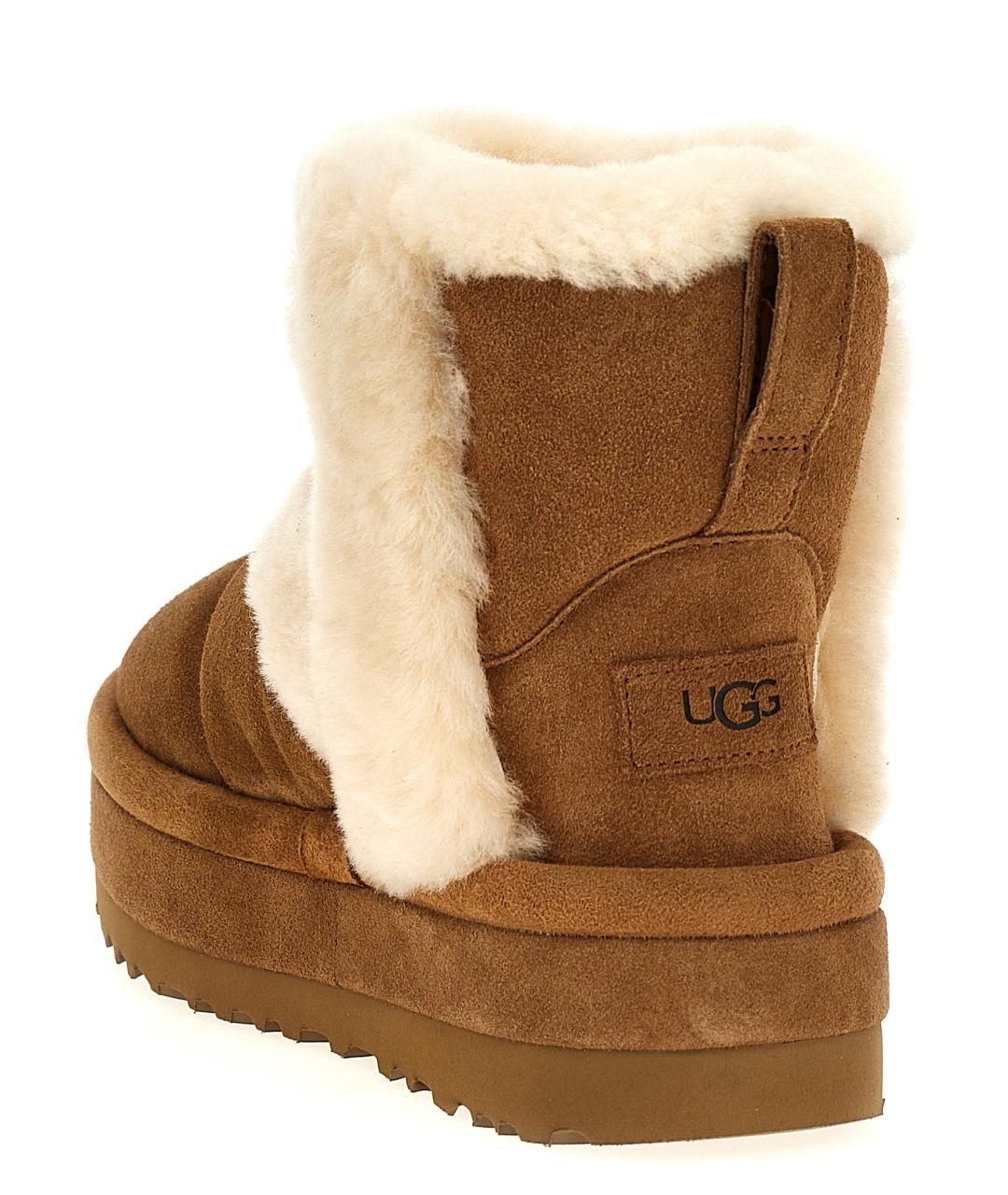 UGG AUSTRALIA Коричневые замшевые ботинки, фото 3