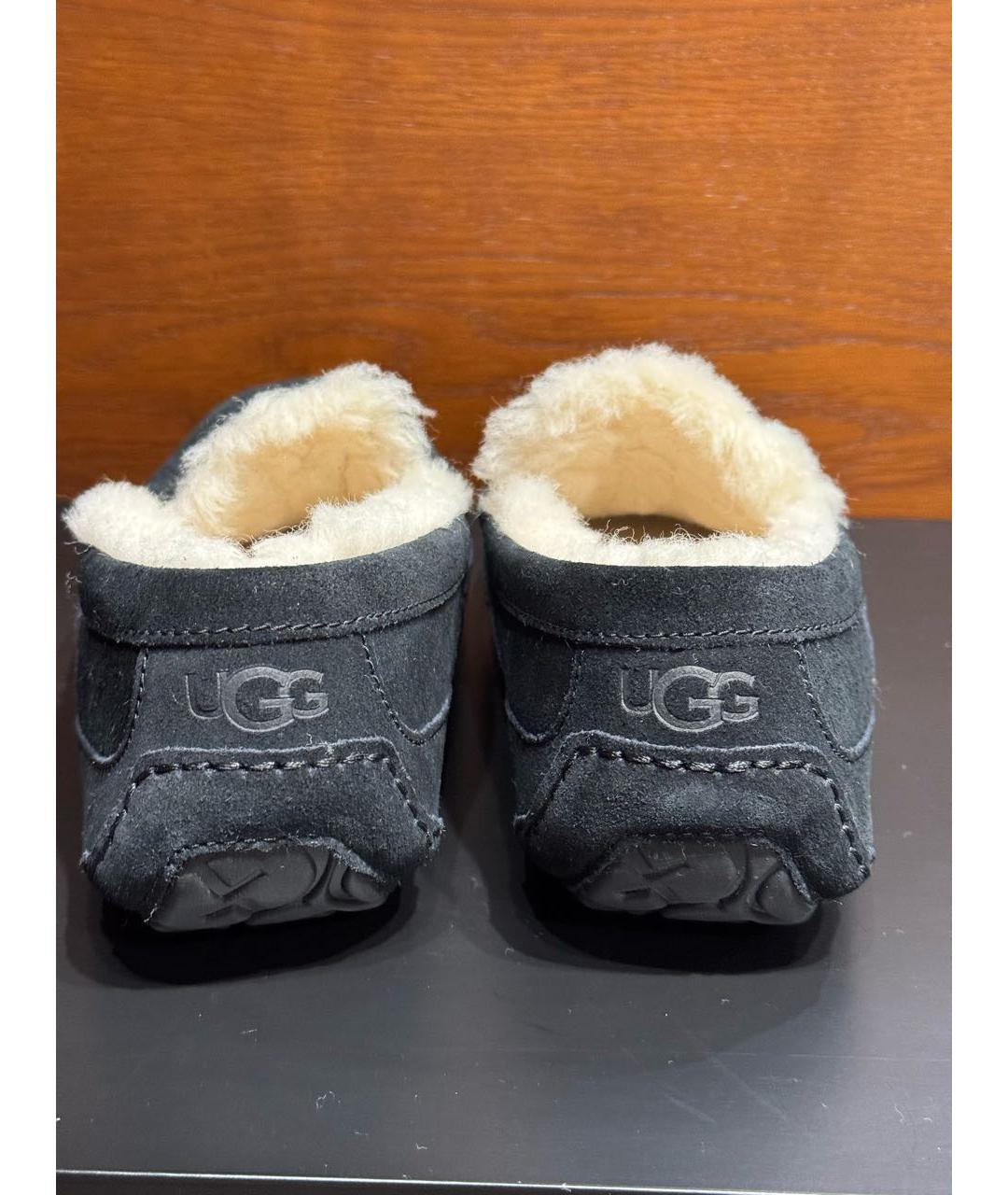 UGG AUSTRALIA Темно-синие замшевые мокасины, фото 4