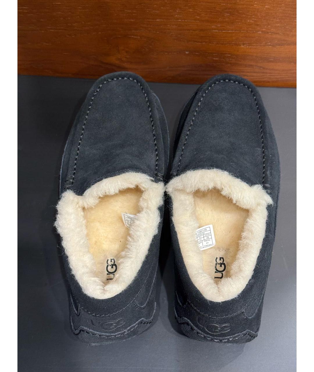 UGG AUSTRALIA Темно-синие замшевые мокасины, фото 3