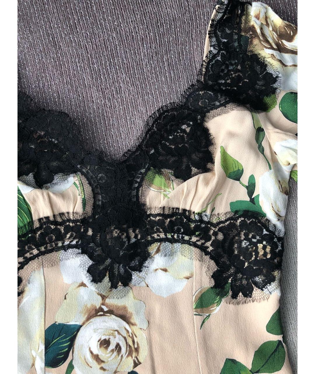 DOLCE&GABBANA Бежевая вискозная блузы, фото 4