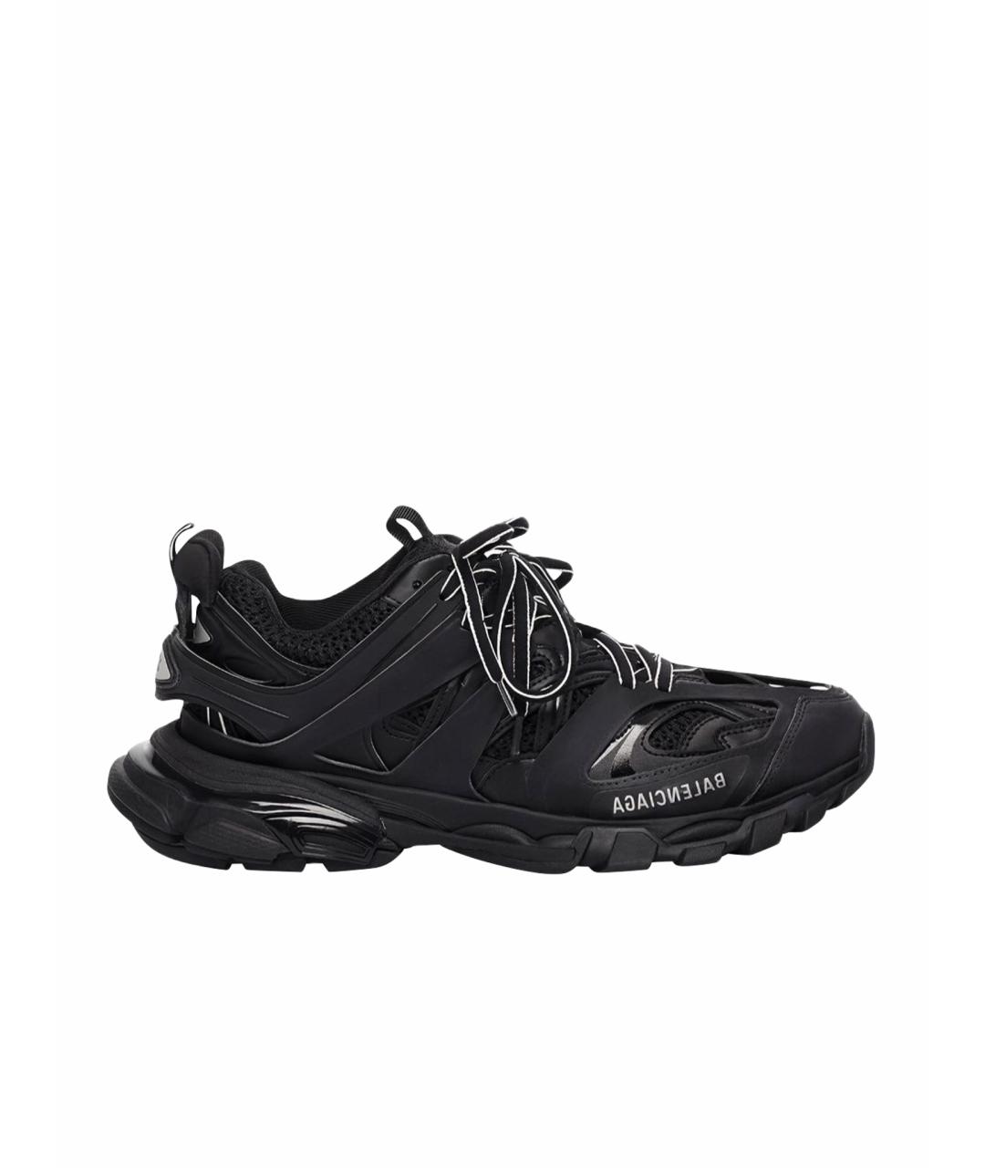 BALENCIAGA Черные кожаные кроссовки, фото 1