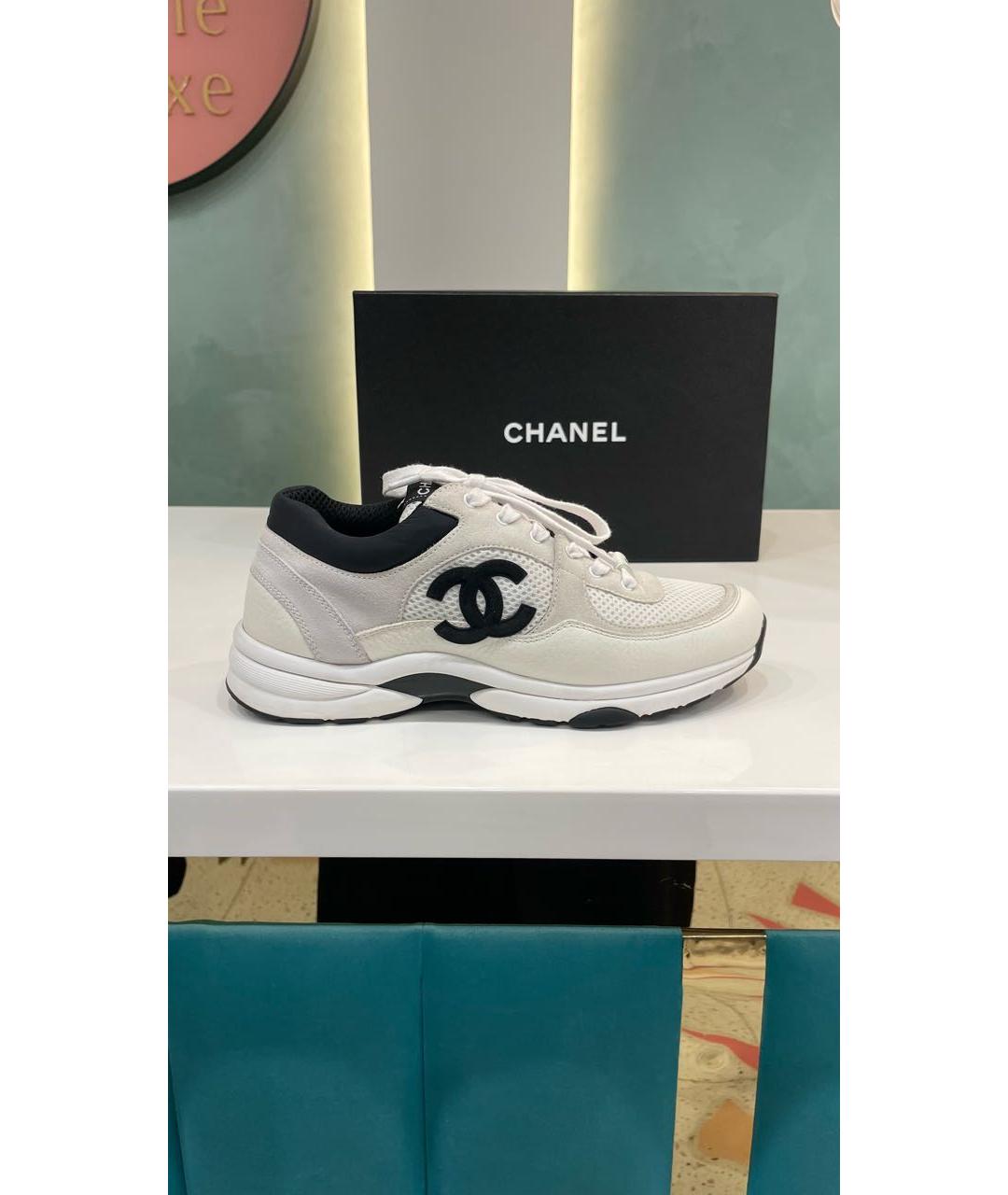 CHANEL Белые кроссовки, фото 8