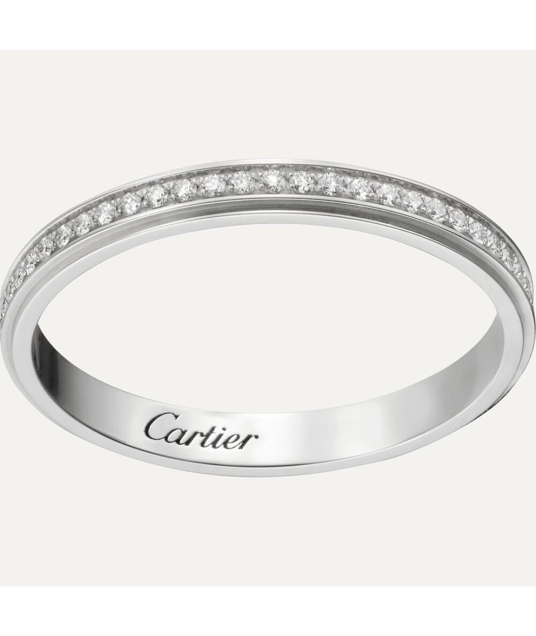 CARTIER Серебряное платиновое кольцо, фото 7