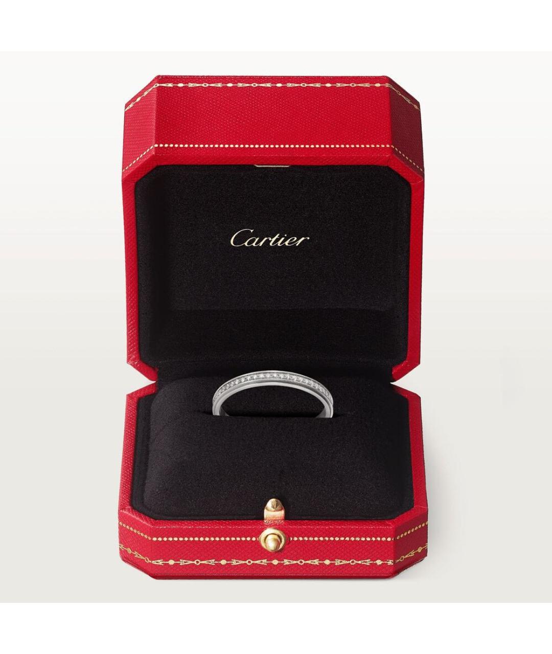 CARTIER Серебряное платиновое кольцо, фото 5