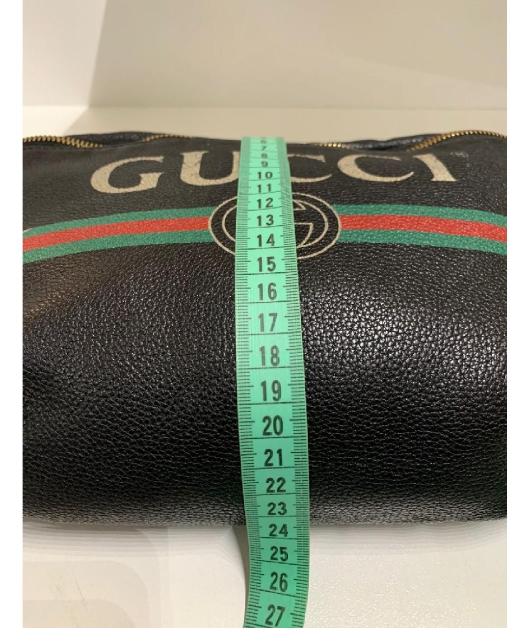 GUCCI Черная кожаная поясная сумка, фото 7