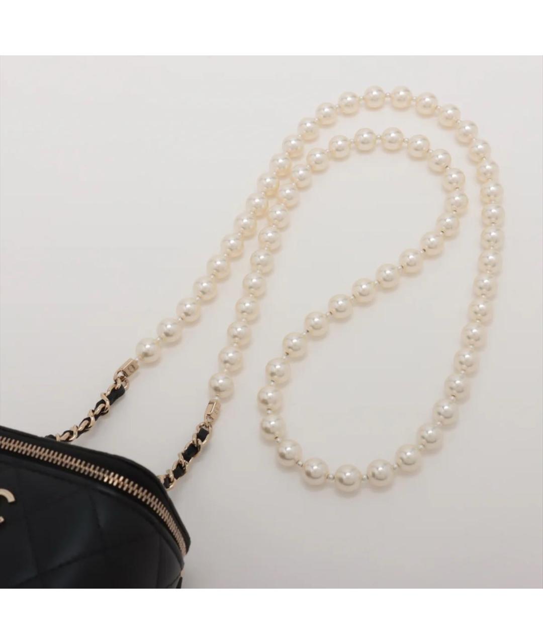 CHANEL Черная кожаная сумка через плечо, фото 4