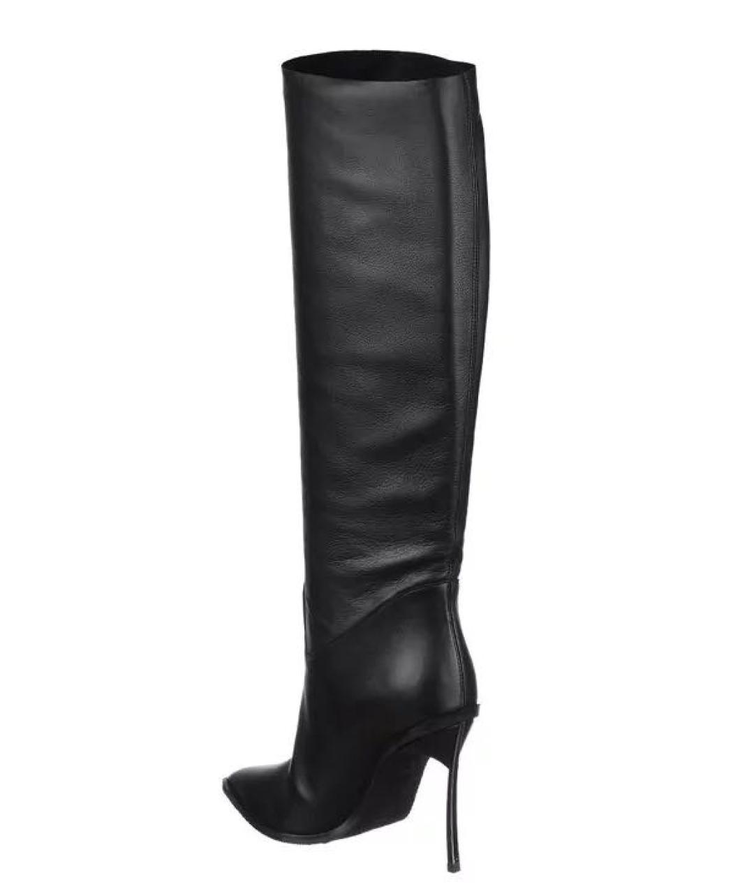 CASADEI Черные кожаные сапоги, фото 3