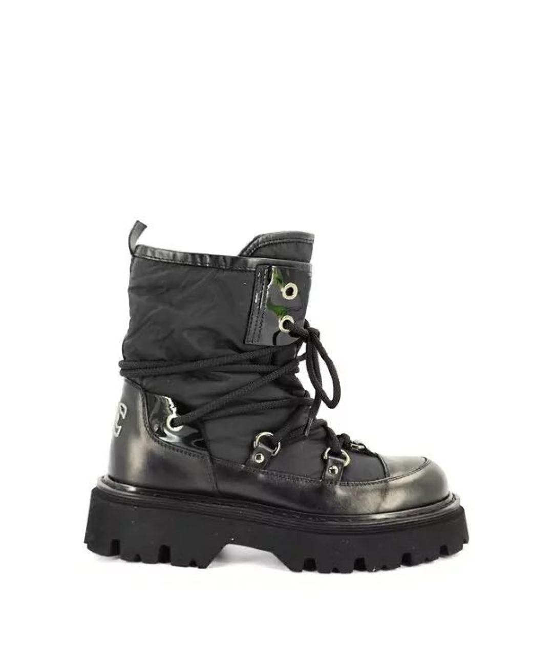 CASADEI Черные кожаные ботинки, фото 1