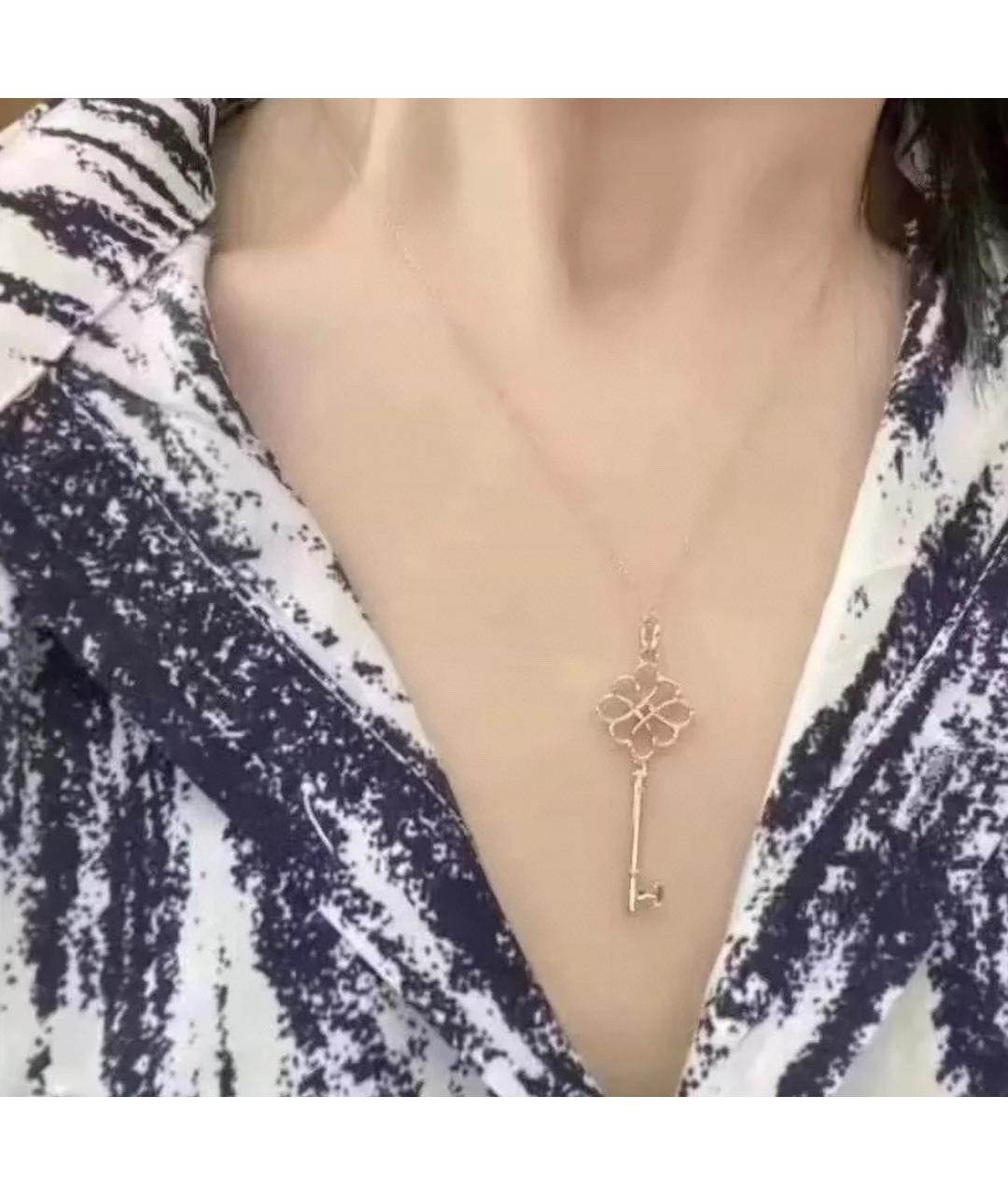 TIFFANY&CO Розовая подвеска из розового золота, фото 6