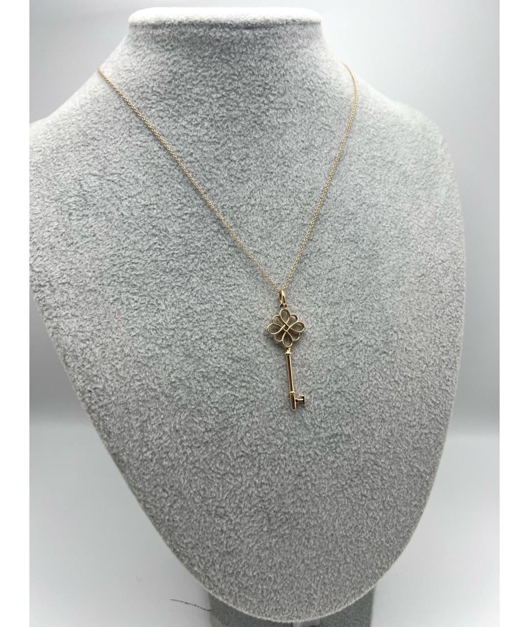 TIFFANY&CO Розовая подвеска из розового золота, фото 4