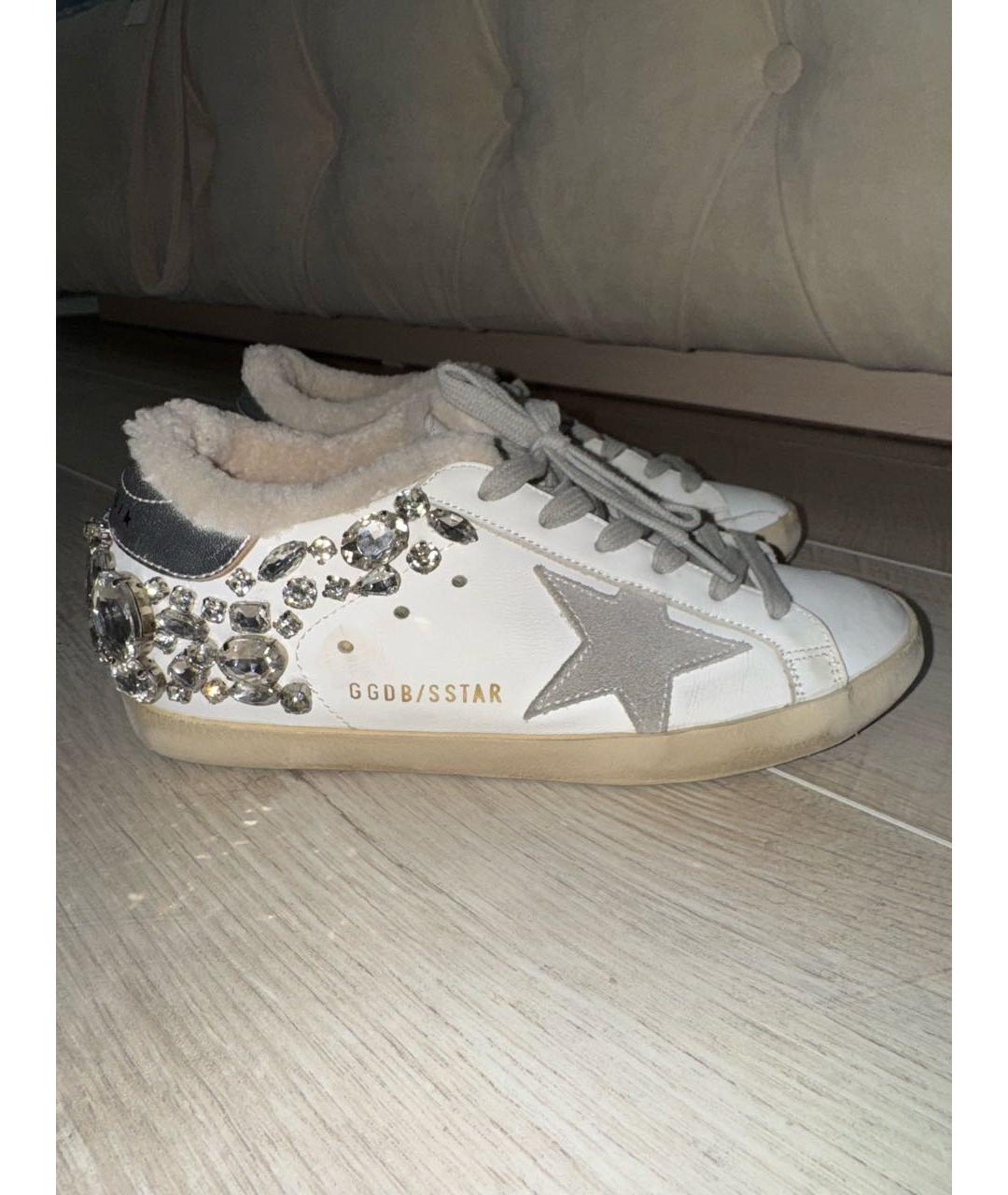 GOLDEN GOOSE DELUXE BRAND Белые кожаные кеды, фото 8