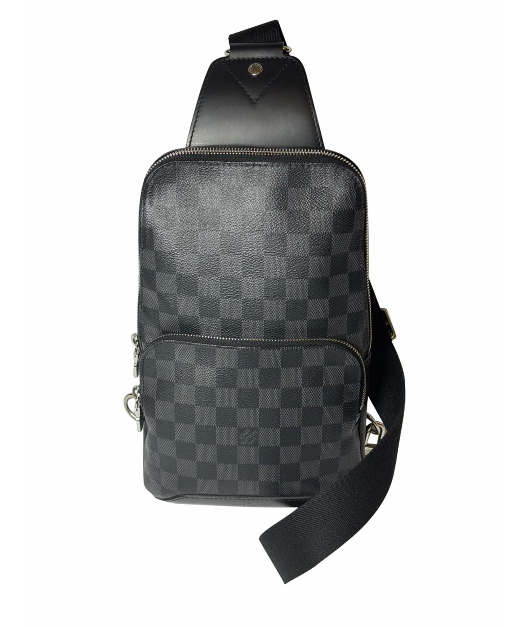 LOUIS VUITTON Антрацитовая сумка на плечо, фото 1
