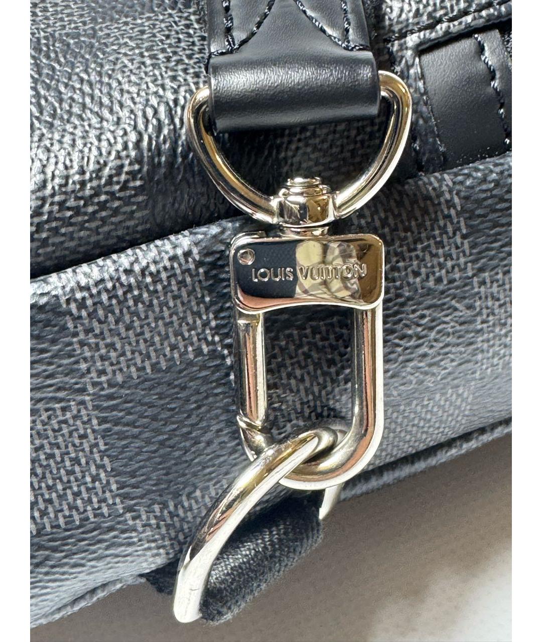 LOUIS VUITTON Антрацитовая сумка на плечо, фото 8