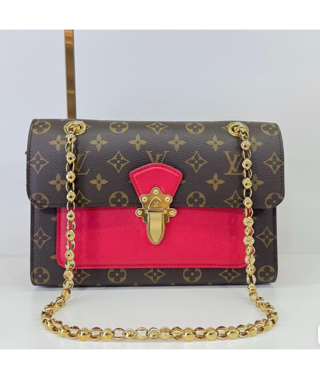 LOUIS VUITTON Красная кожаная сумка через плечо, фото 2