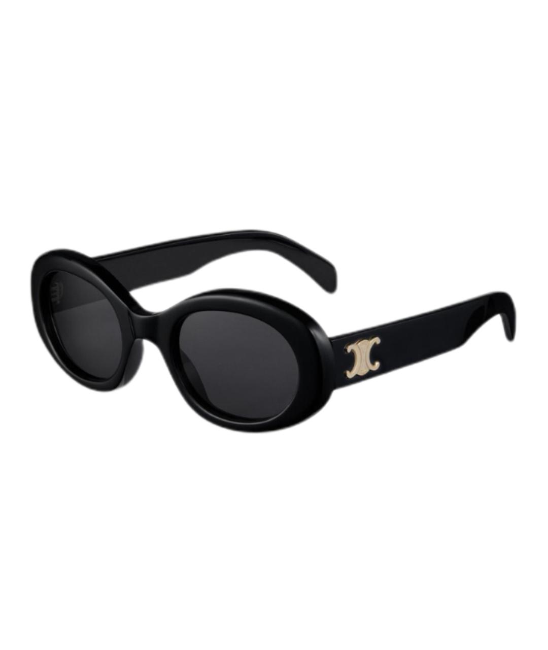 CELINE Черные пластиковые солнцезащитные очки, фото 1