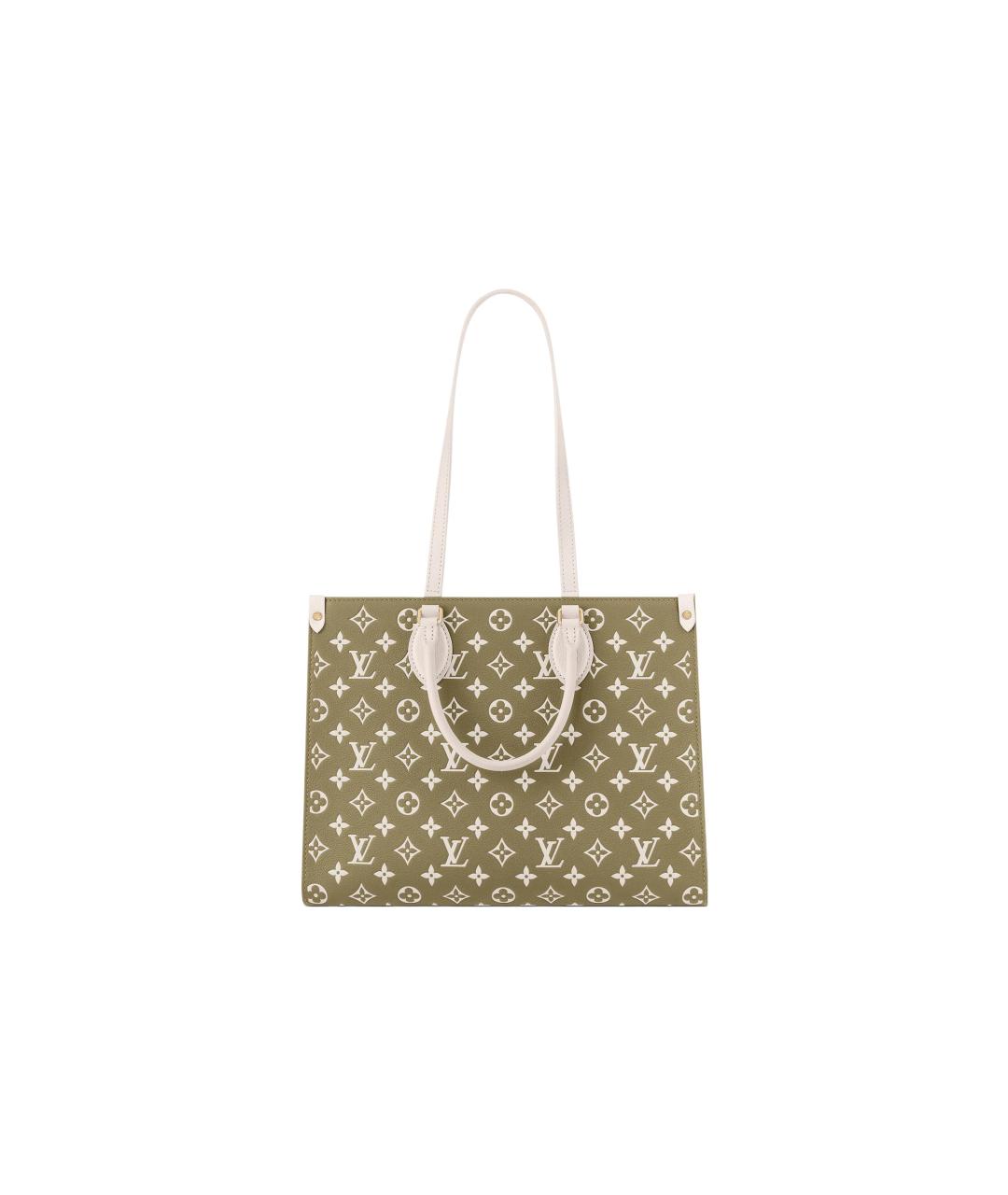 LOUIS VUITTON Хаки кожаная сумка через плечо, фото 3