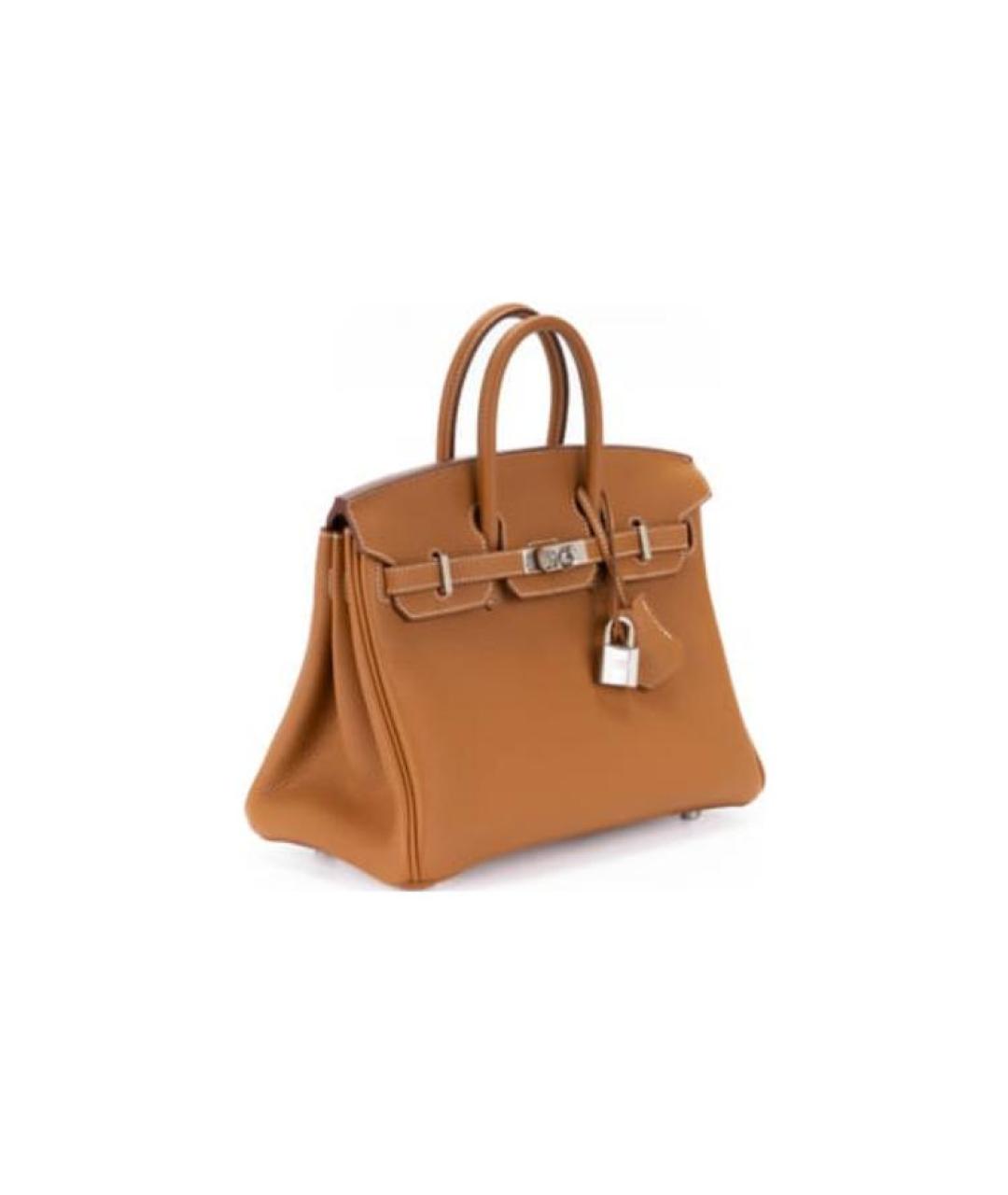 HERMES Коричневая кожаная сумка через плечо, фото 2