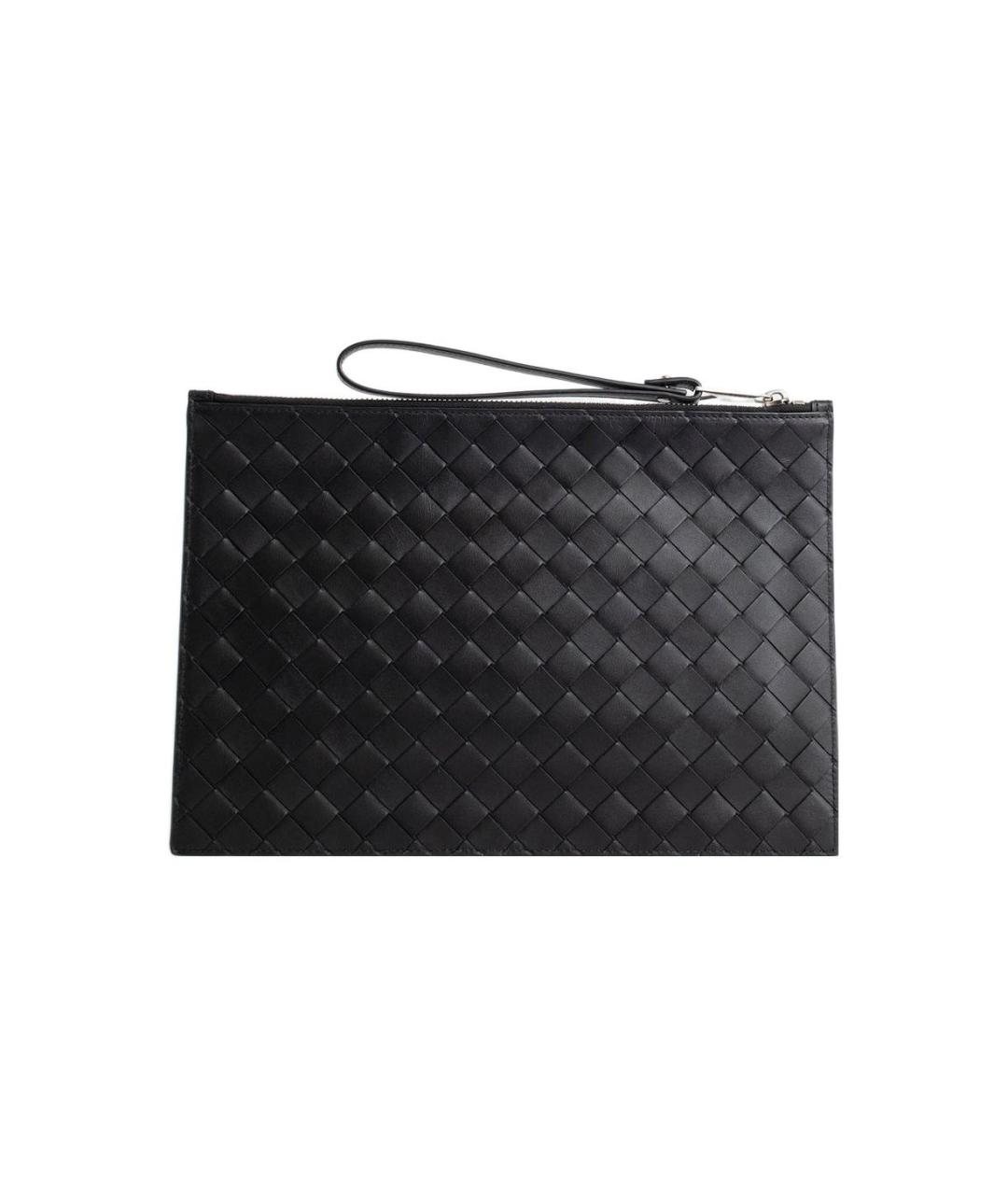 BOTTEGA VENETA Черный кожаный кошелек, фото 3