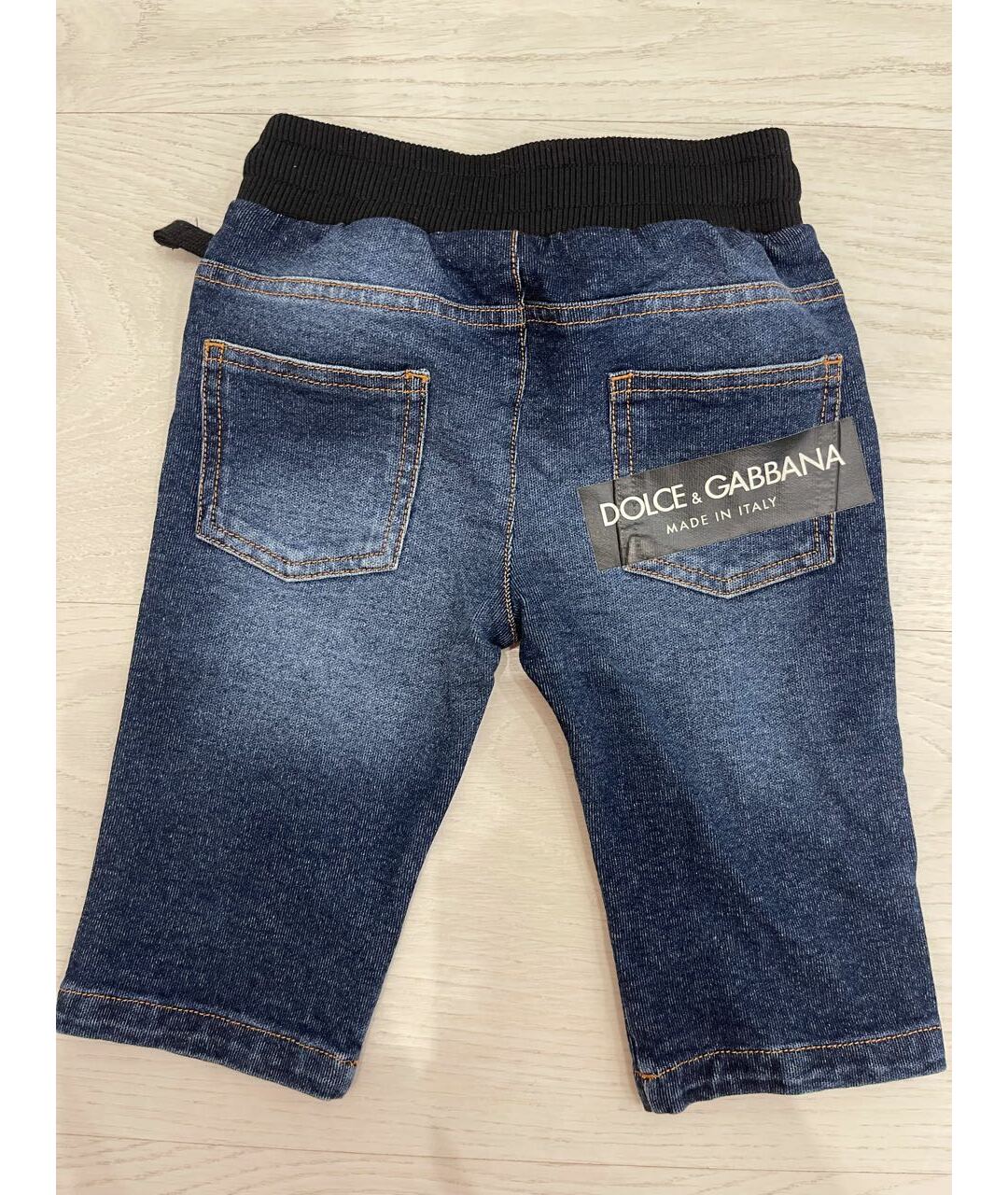 DOLCE&GABBANA Темно-синие деним детские джинсы, фото 2
