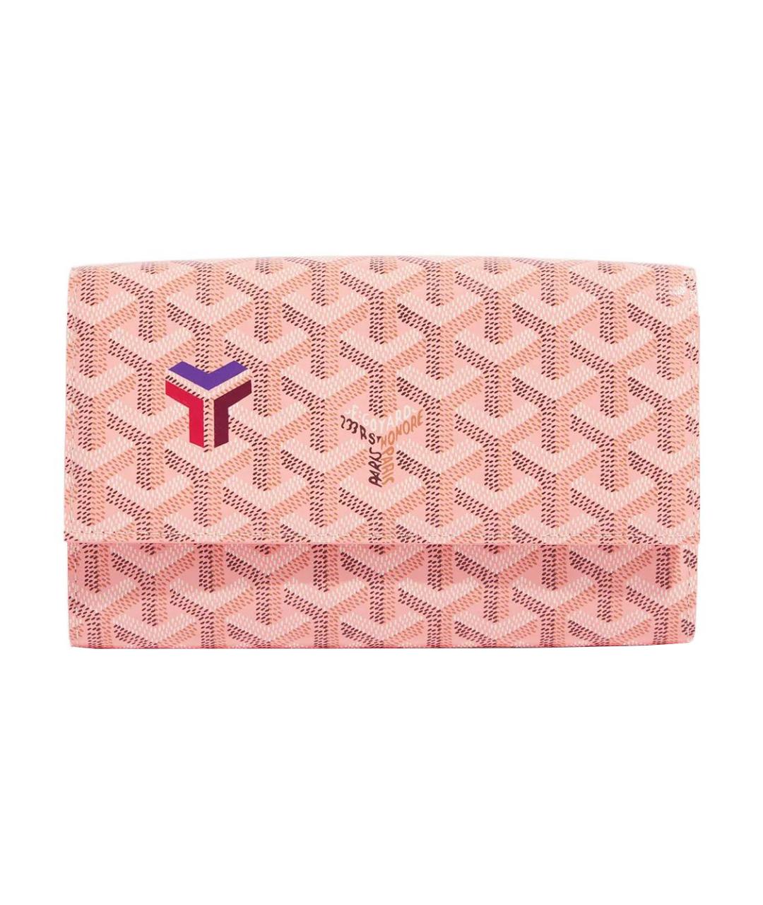 GOYARD Розовый кошелек, фото 2