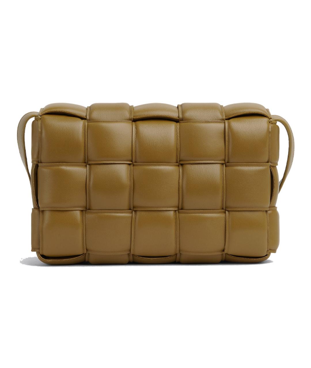 BOTTEGA VENETA Коричневая кожаная сумка через плечо, фото 4