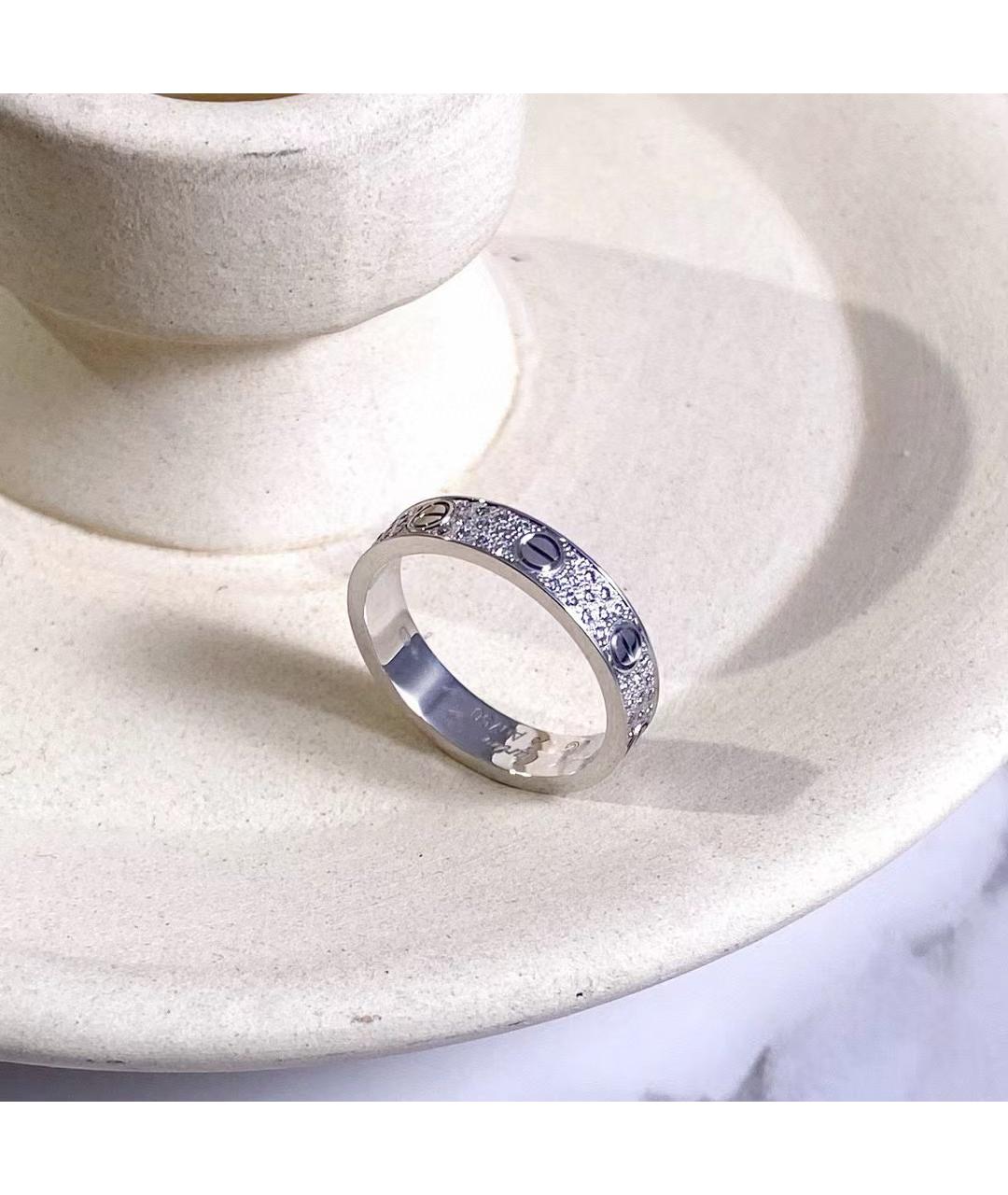 CARTIER Белое кольцо из белого золота, фото 5