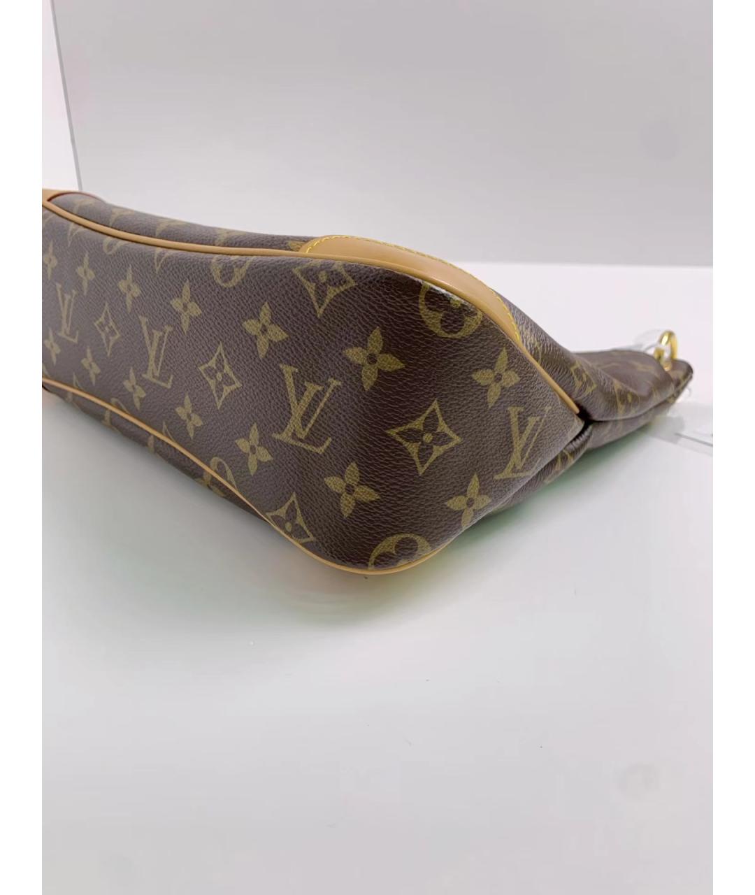 LOUIS VUITTON Коричневая кожаная сумка через плечо, фото 3