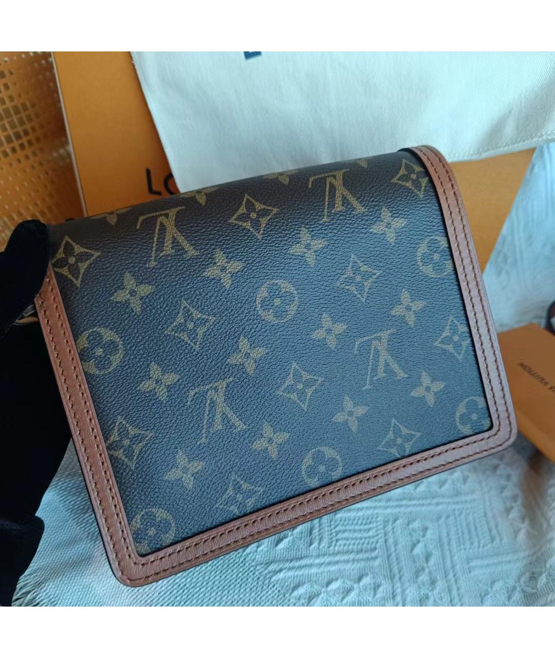 LOUIS VUITTON Коричневая сумка через плечо, фото 7