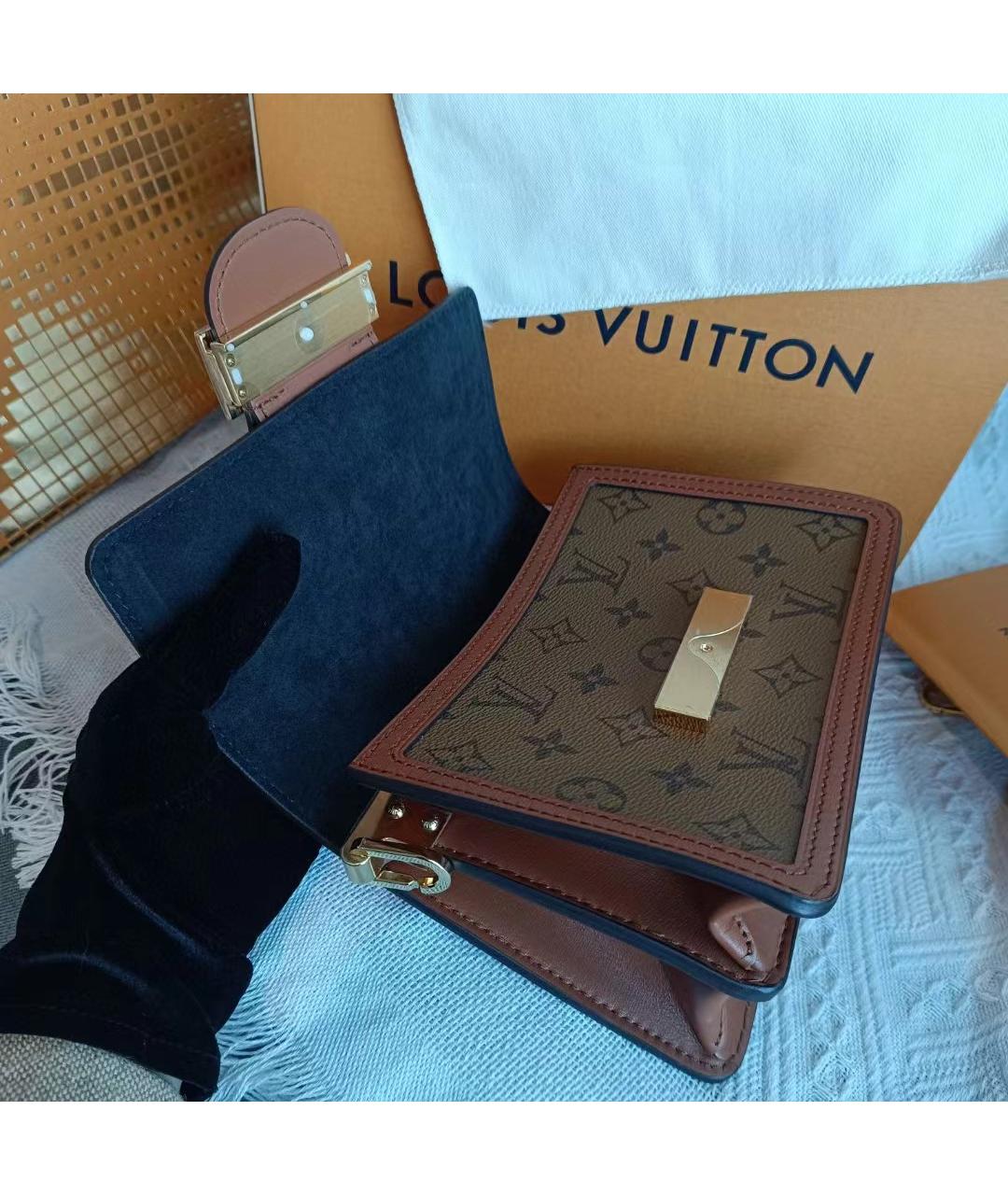 LOUIS VUITTON Коричневая сумка через плечо, фото 5