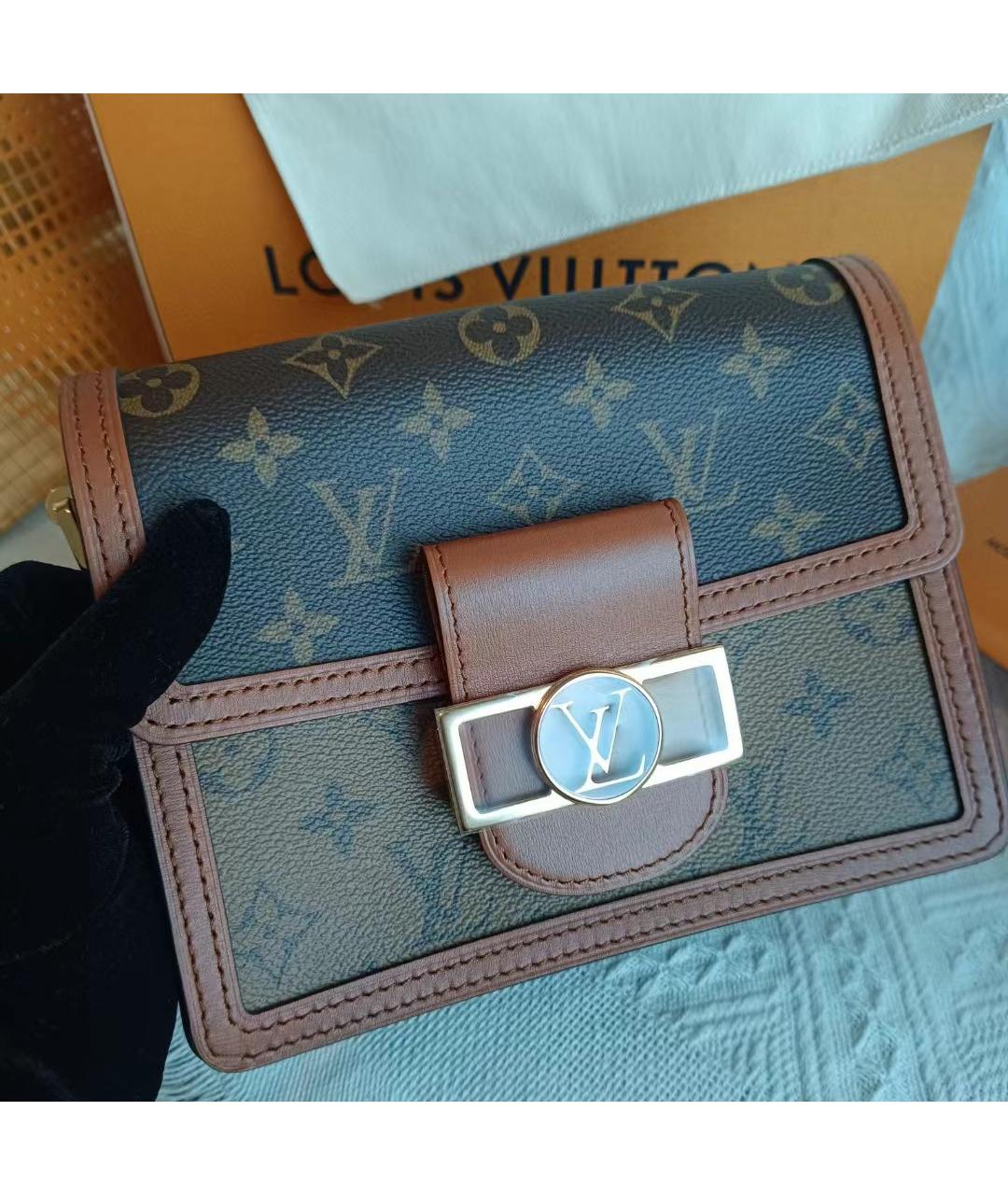 LOUIS VUITTON Коричневая сумка через плечо, фото 2