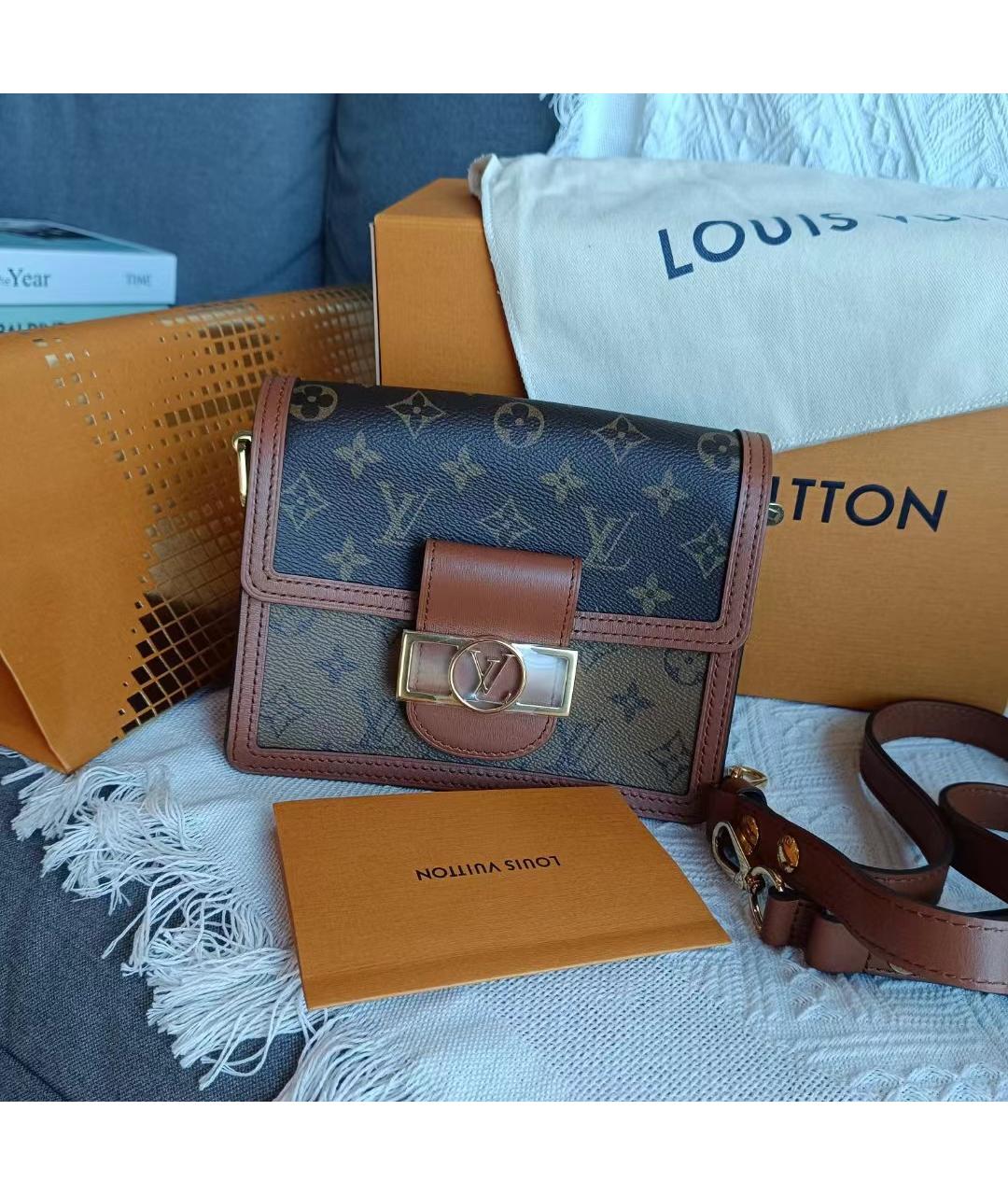 LOUIS VUITTON Коричневая сумка через плечо, фото 10