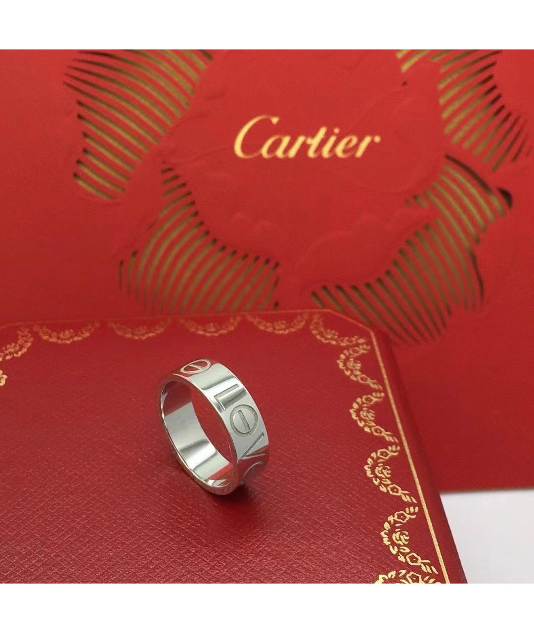 CARTIER Белое кольцо из белого золота, фото 4