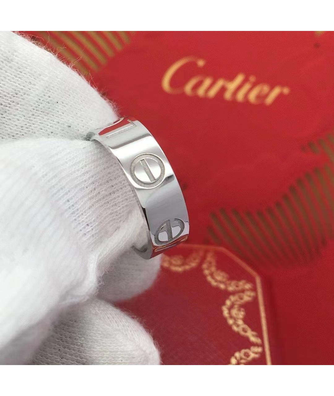 CARTIER Белое кольцо из белого золота, фото 2