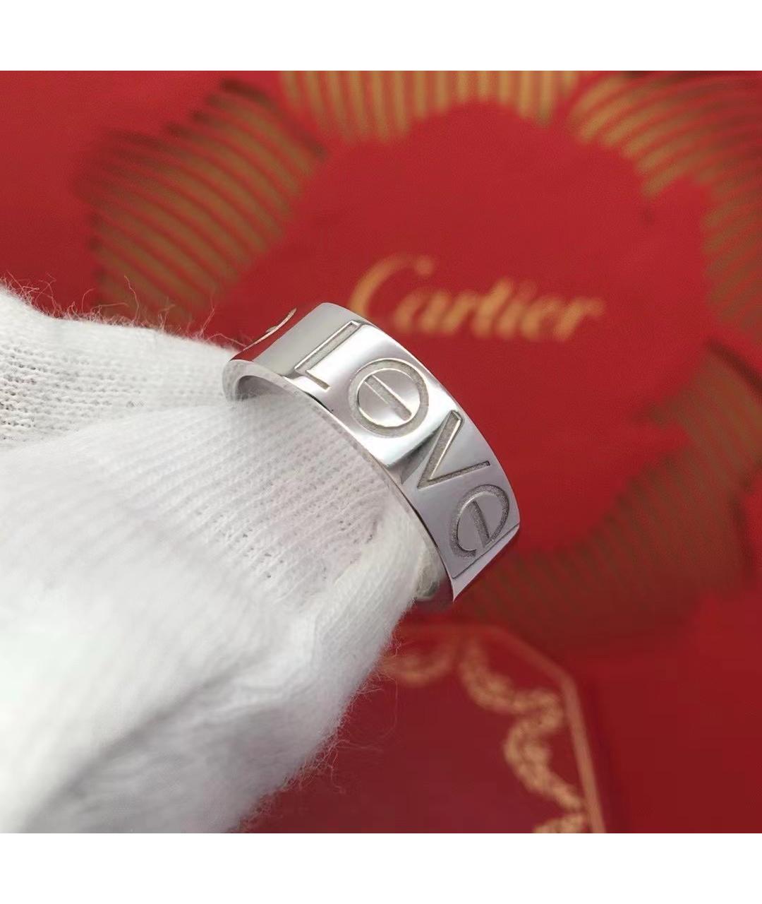 CARTIER Белое кольцо из белого золота, фото 5