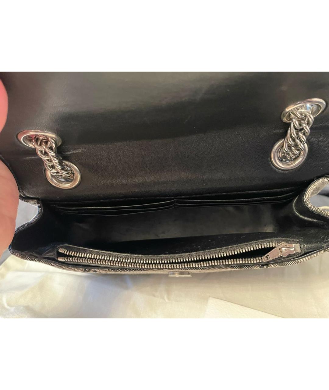 BALENCIAGA Серая тканевая сумка через плечо, фото 4