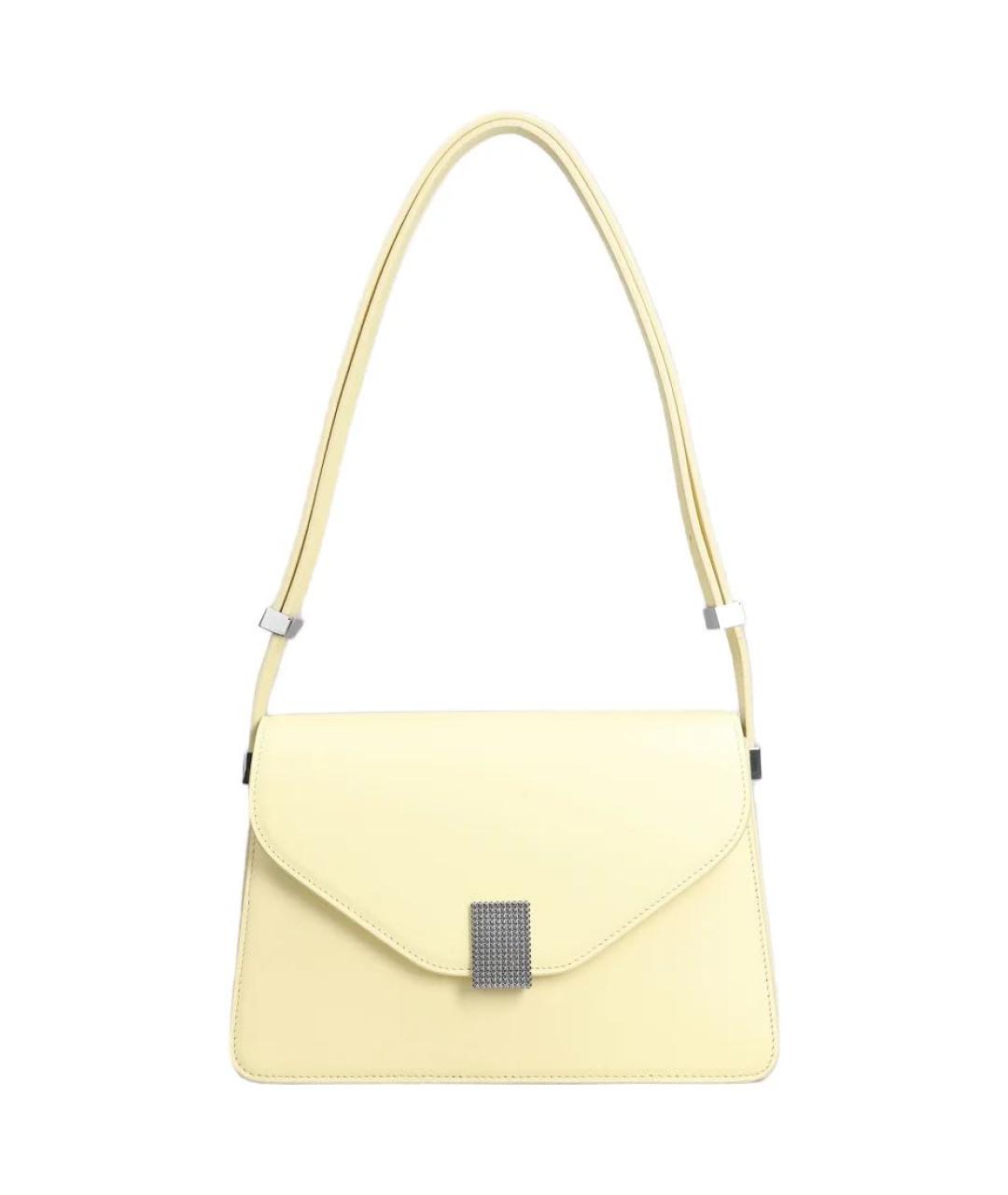 LANVIN Желтая кожаная сумка через плечо, фото 5