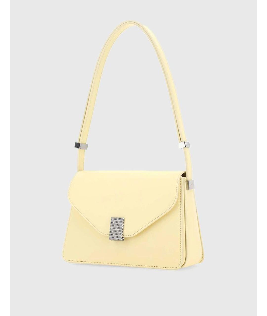 LANVIN Желтая кожаная сумка через плечо, фото 3