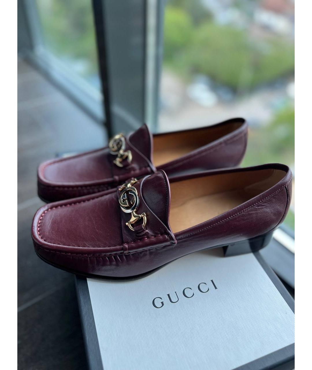 GUCCI Коричневые лоферы, фото 6