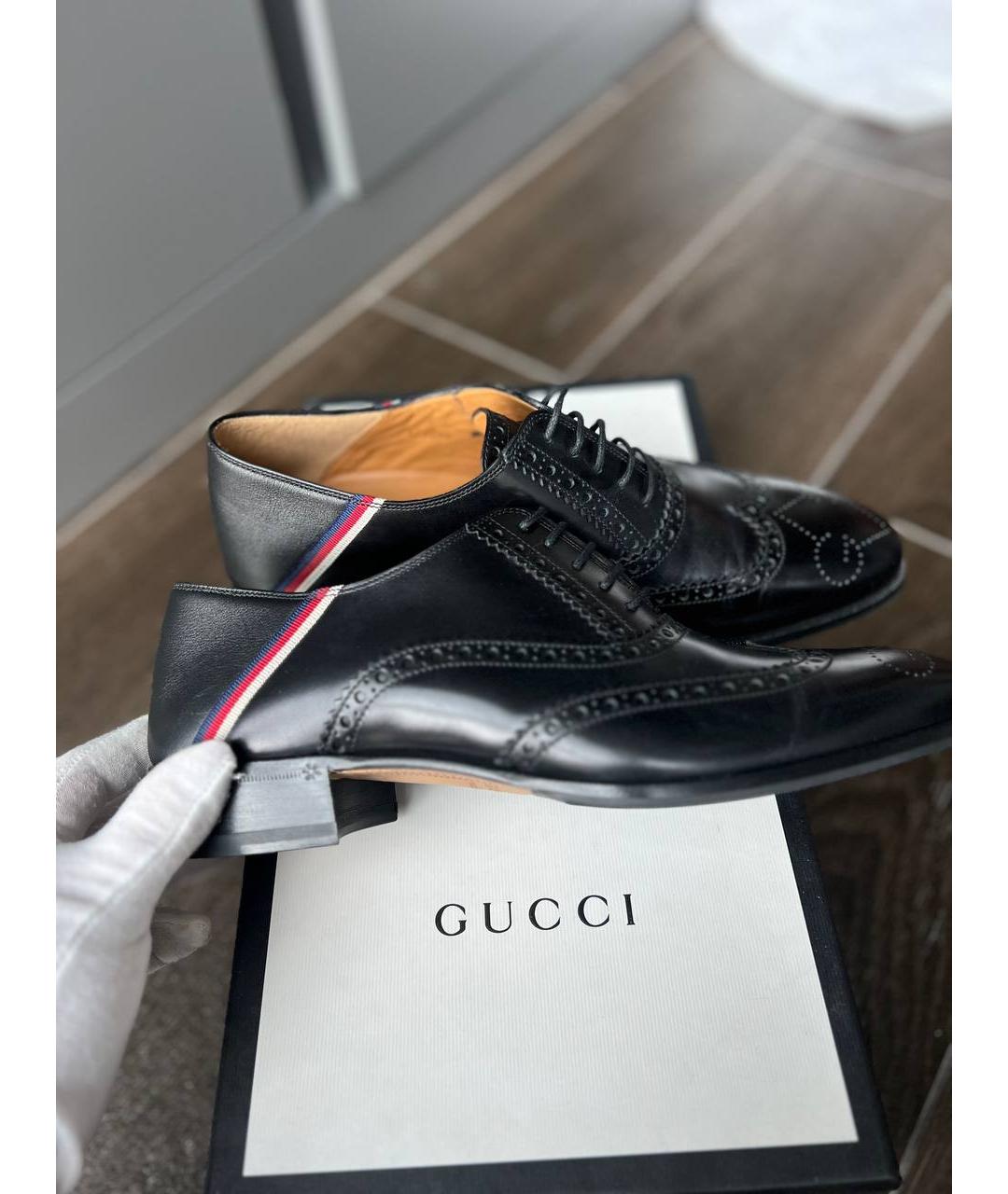 GUCCI Черные туфли, фото 2