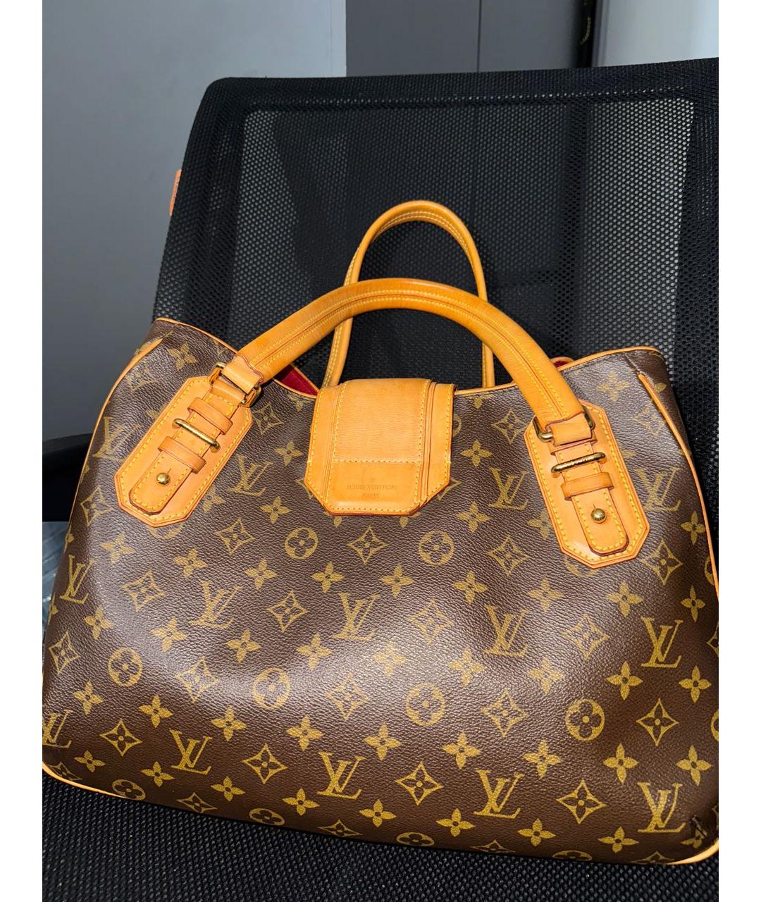 LOUIS VUITTON Коричневая сумка тоут, фото 3