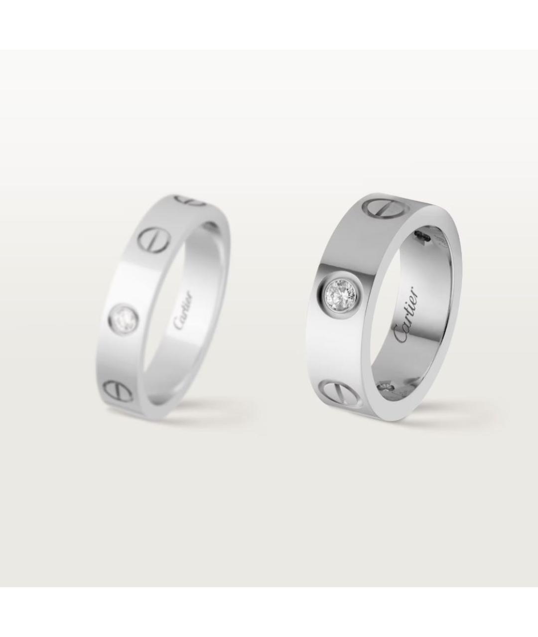 CARTIER Серебряное кольцо из белого золота, фото 2