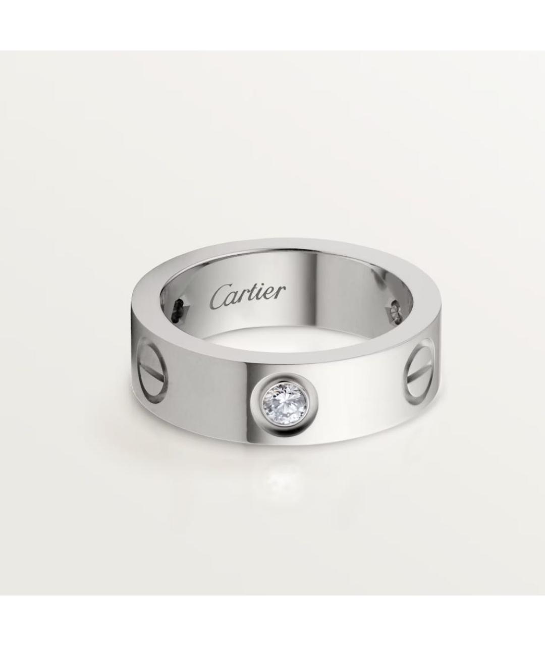 CARTIER Серебряное кольцо из белого золота, фото 5
