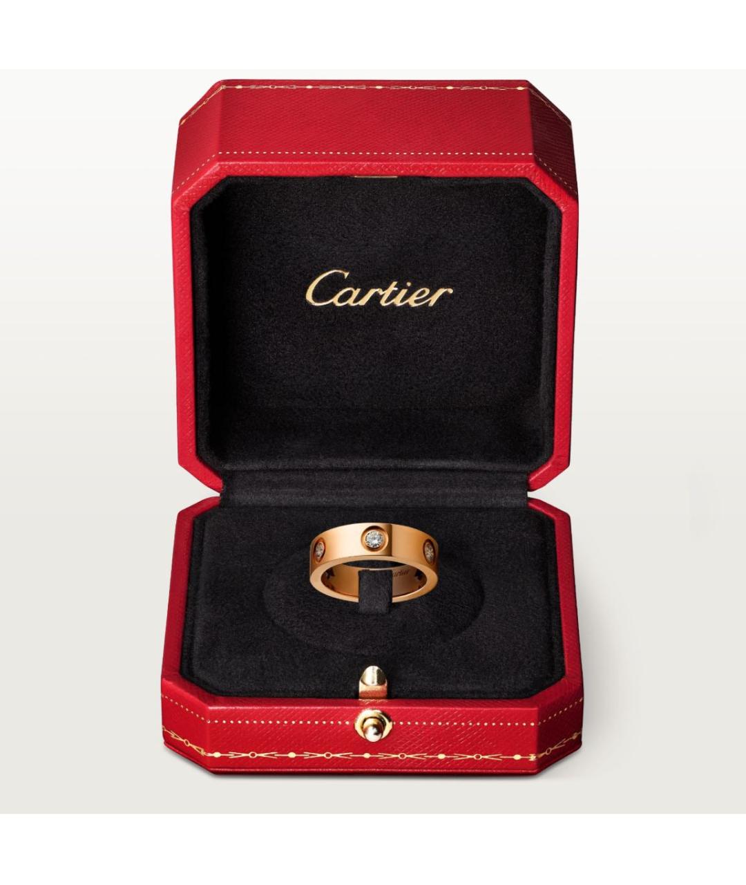 CARTIER Зеленые кольцо из розового золота, фото 3