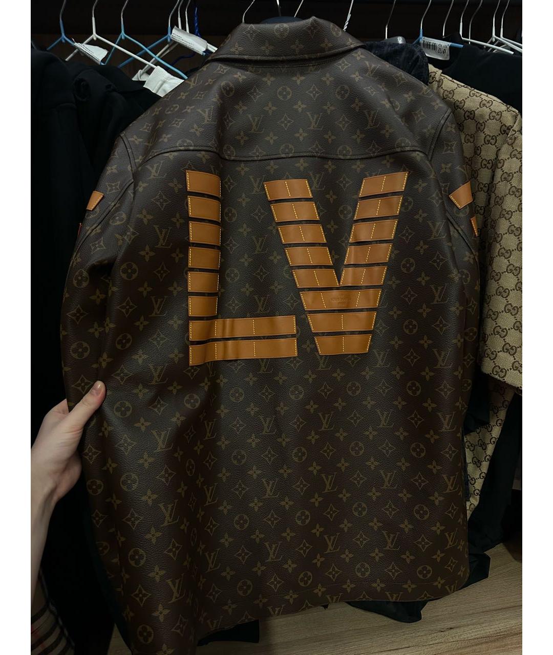 LOUIS VUITTON Коричневая куртка, фото 2