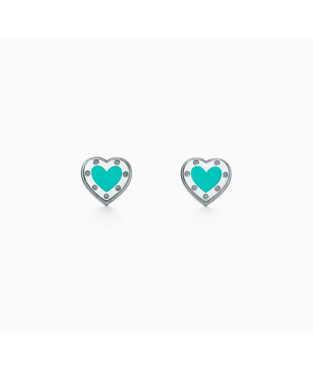 TIFFANY&CO Бирюзовые серебряные серьги, фото 5