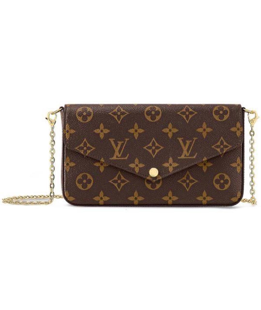 LOUIS VUITTON Коричневая сумка через плечо, фото 1