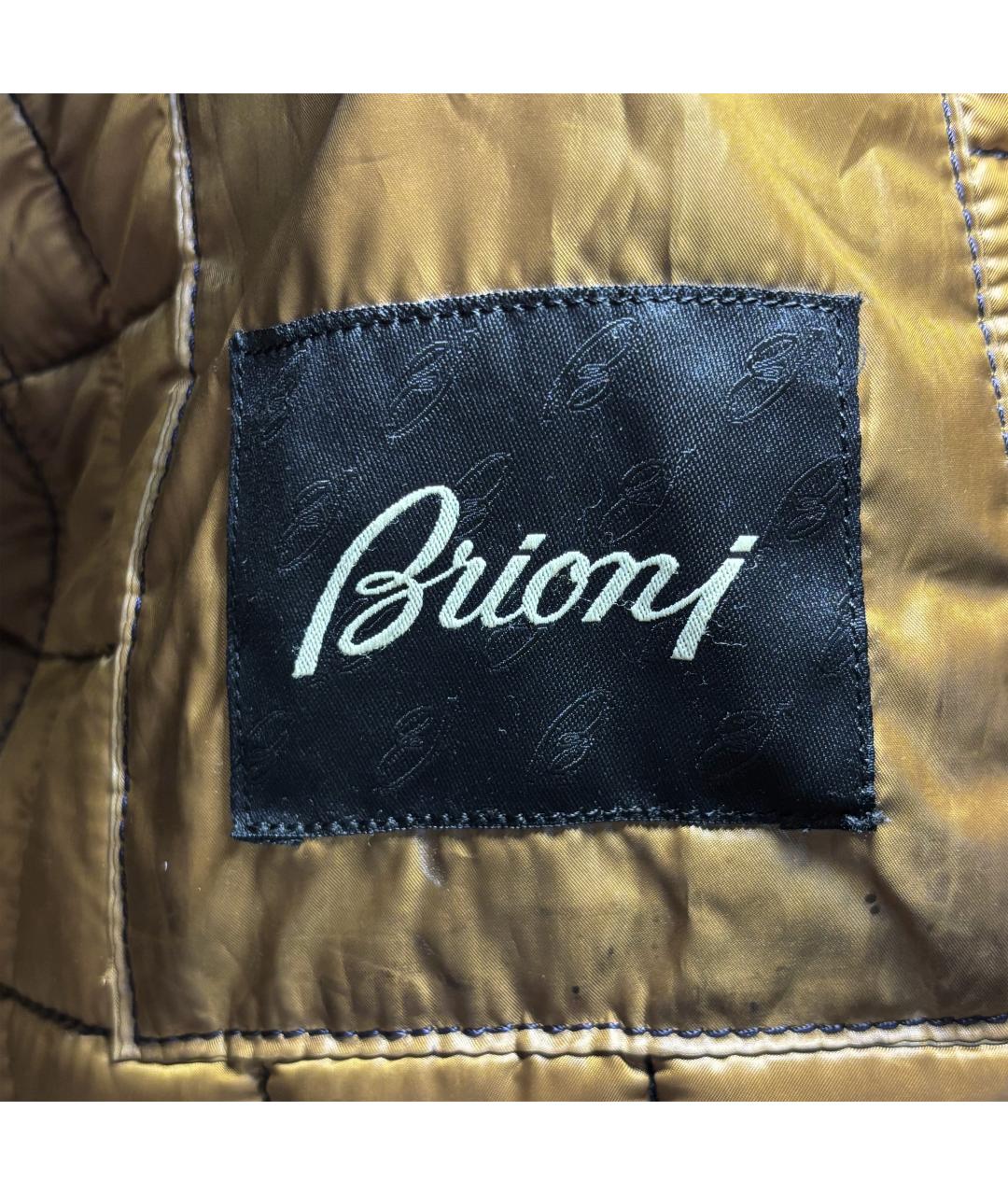 BRIONI Черная кожаная куртка, фото 7