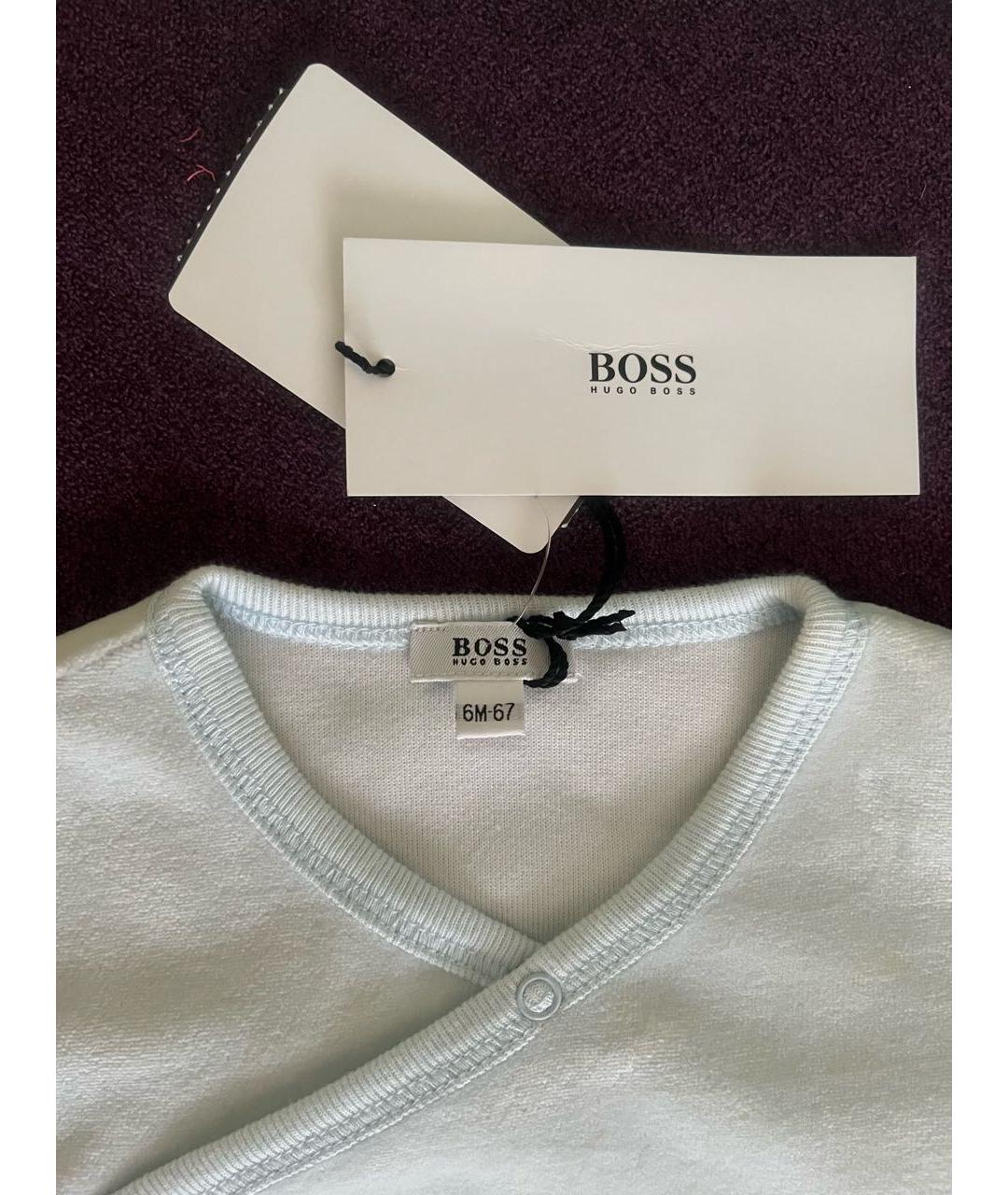 HUGO BOSS Голубой хлопковый комбинезон, фото 3