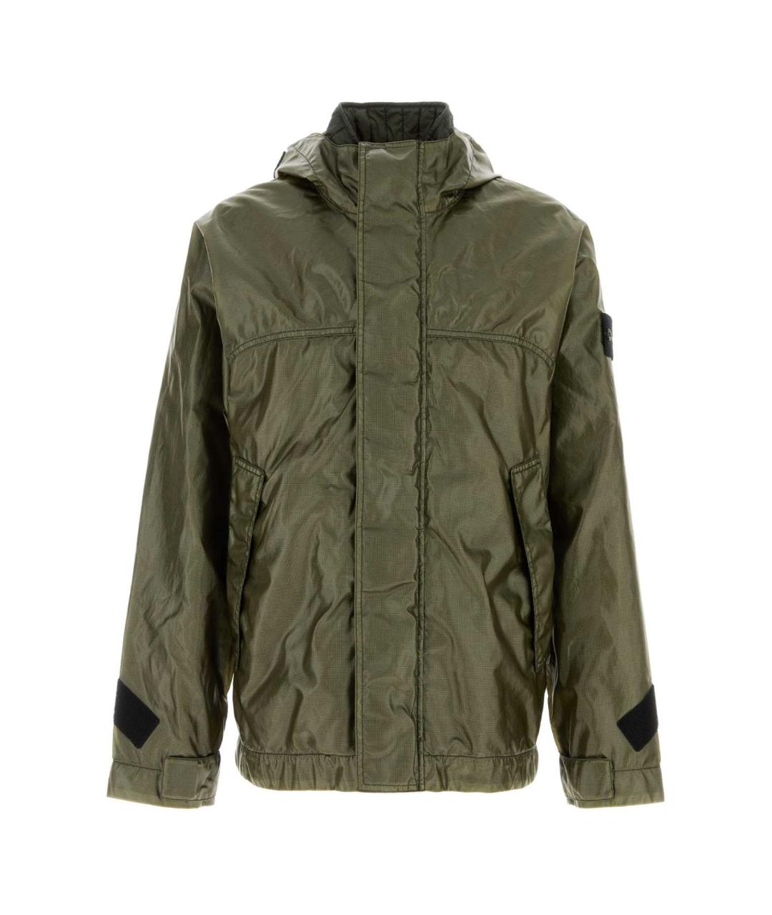 STONE ISLAND Хаки полиэстеровая куртка, фото 1