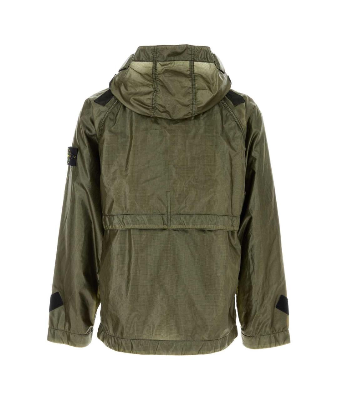 STONE ISLAND Хаки полиэстеровая куртка, фото 2